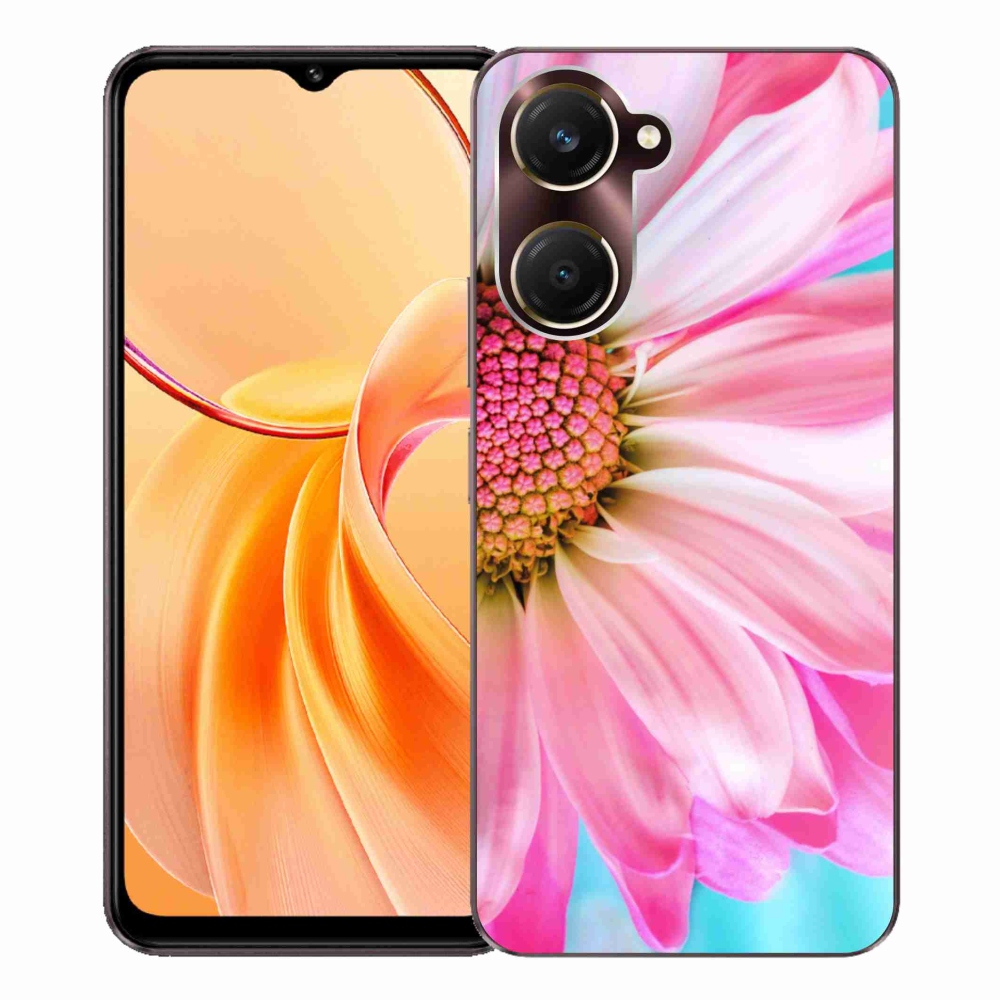 Gelový kryt mmCase na Vivo Y28s 5G - růžová květina