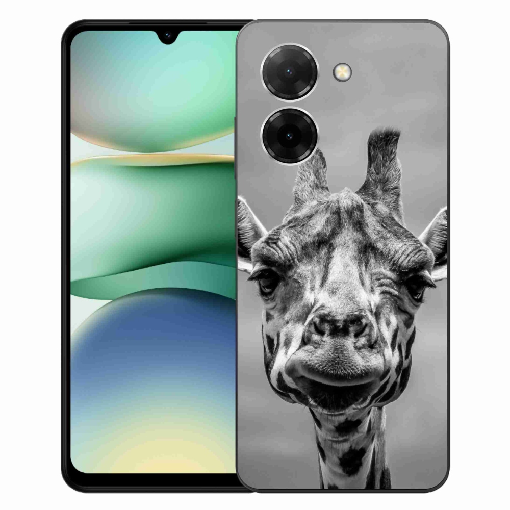 Gelový kryt mmCase na Xiaomi Redmi A5 (171.7x77.8x8.3mm) - černobílá žirafa