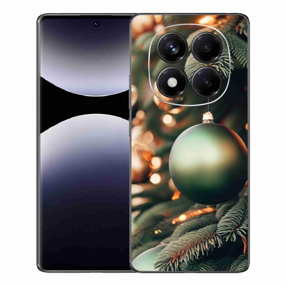 Gelový kryt mmCase na Xiaomi Redmi Note 14 Pro - vánoční ozdoby 1