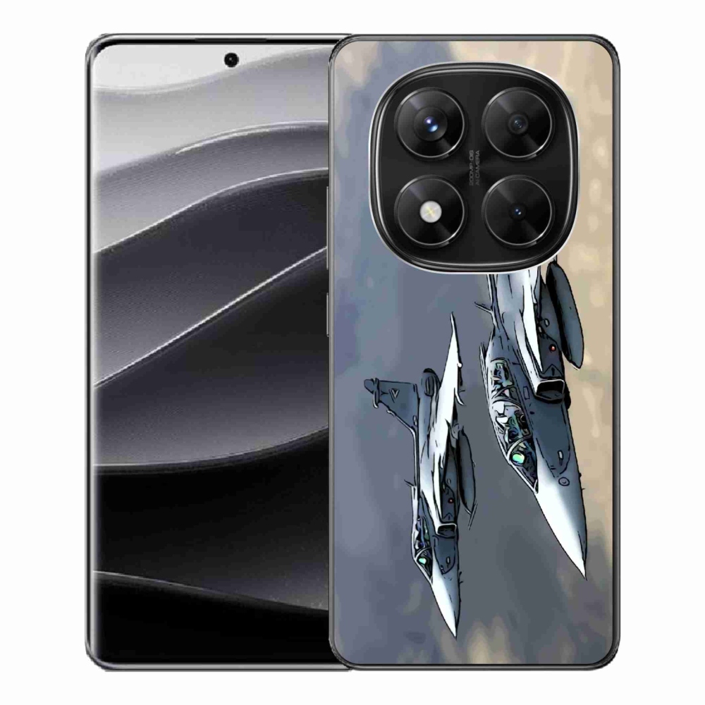 Gelový kryt mmCase na Xiaomi Redmi Note 14 Pro 5G/Poco X7 5G - stíhačky
