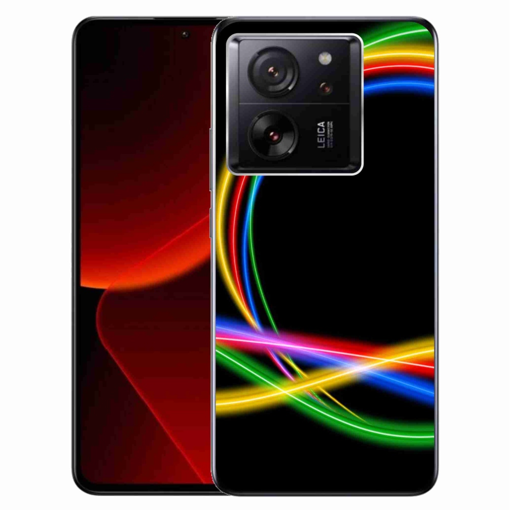 Gelový obal mmCase na Xiaomi 13T/13T Pro - neonové kruhy