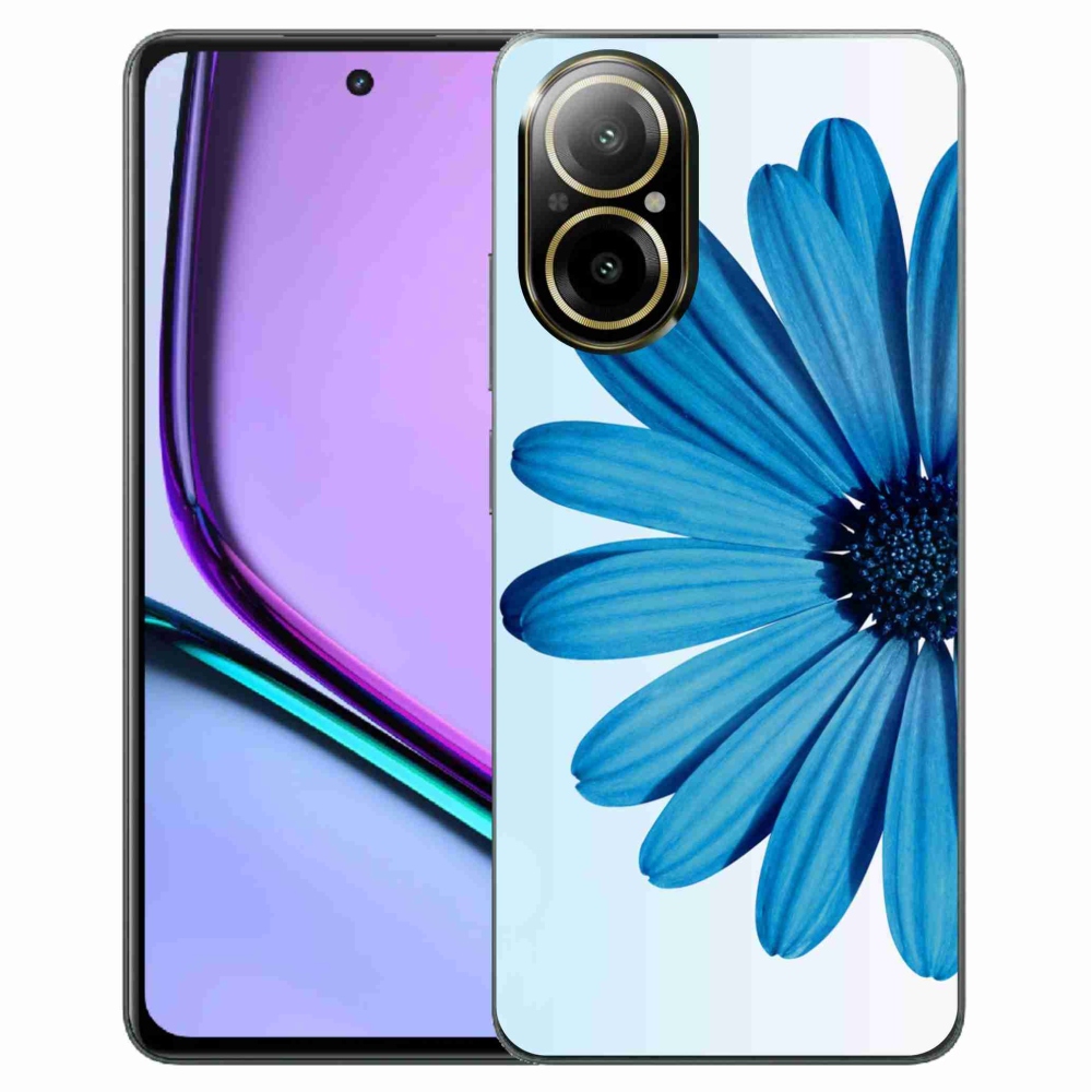 Gelový obal mmCase na Realme C67 - modrá kopretina