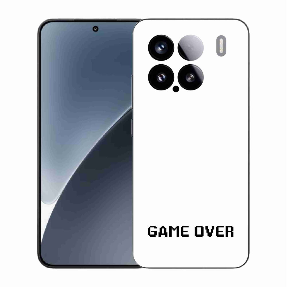 Gelový kryt mmCase na Xiaomi 15 - game over bílé pozadí