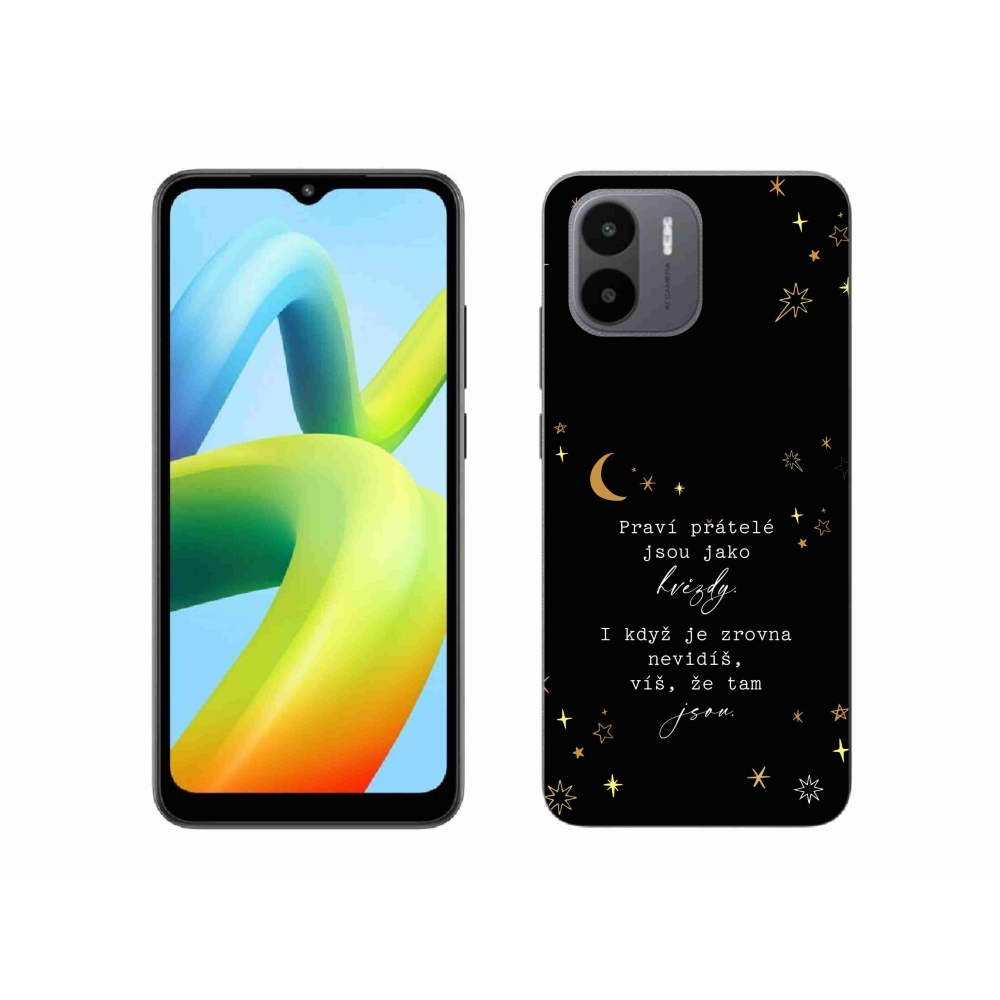 Gelový kryt mmCase na Xiaomi Redmi A1 - citát 6 černé pozadí