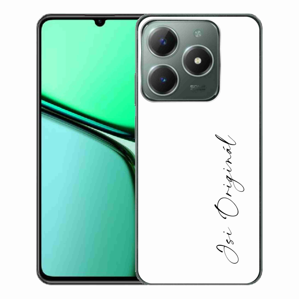 Gelový kryt mmCase na Realme C61 - jsi originál bílé pozadí