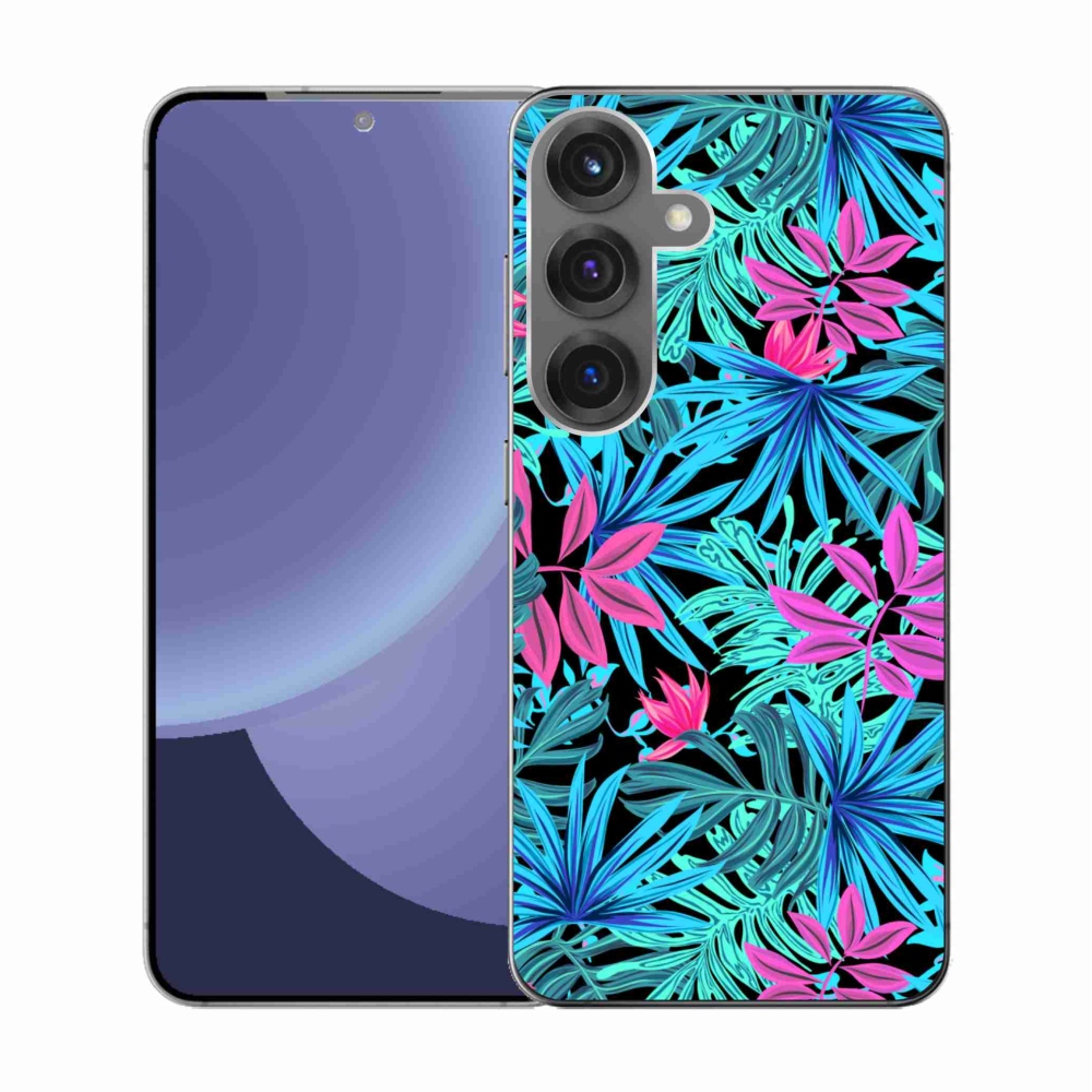 Gelový kryt mmCase na Samsung Galaxy S25 - květiny 3
