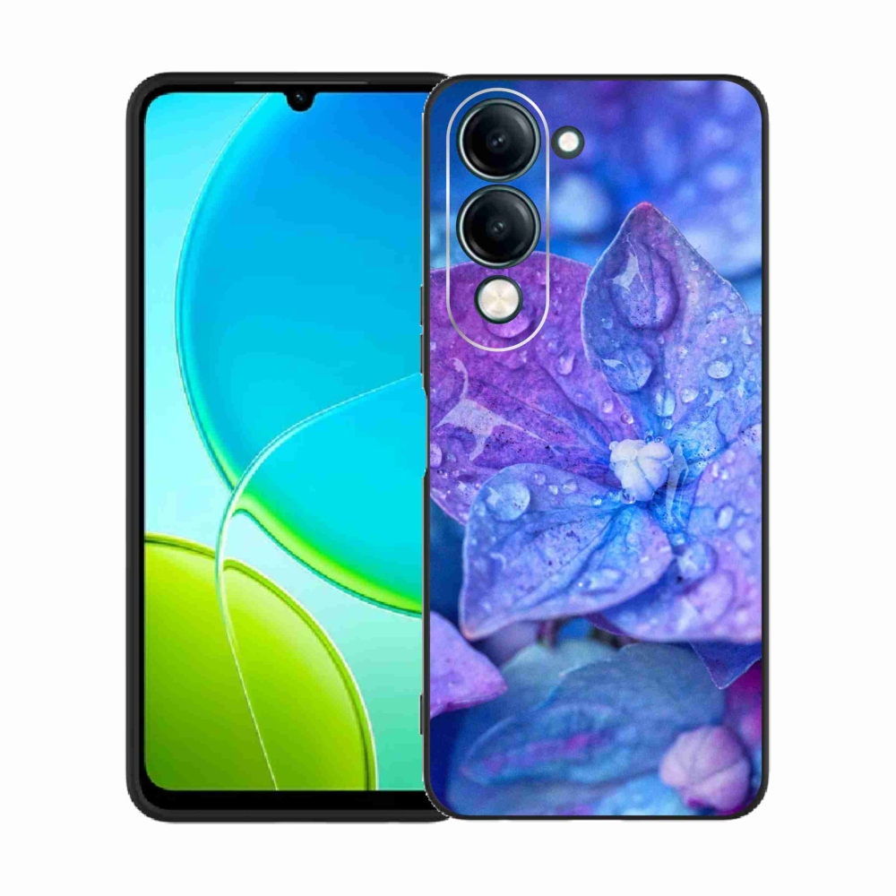 Gelový kryt mmCase na Vivo Y29s 5G - fialový květ