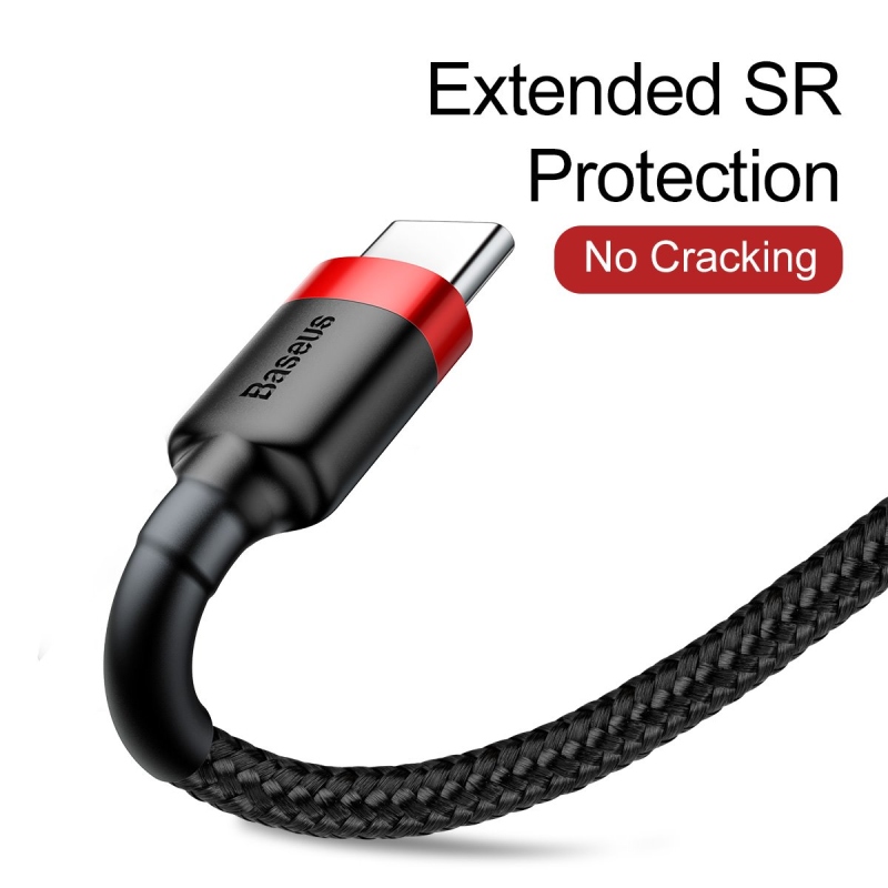 Baseus Cafule Series Datový Kabel USB-A - USB-C 2A 2m Red/Black