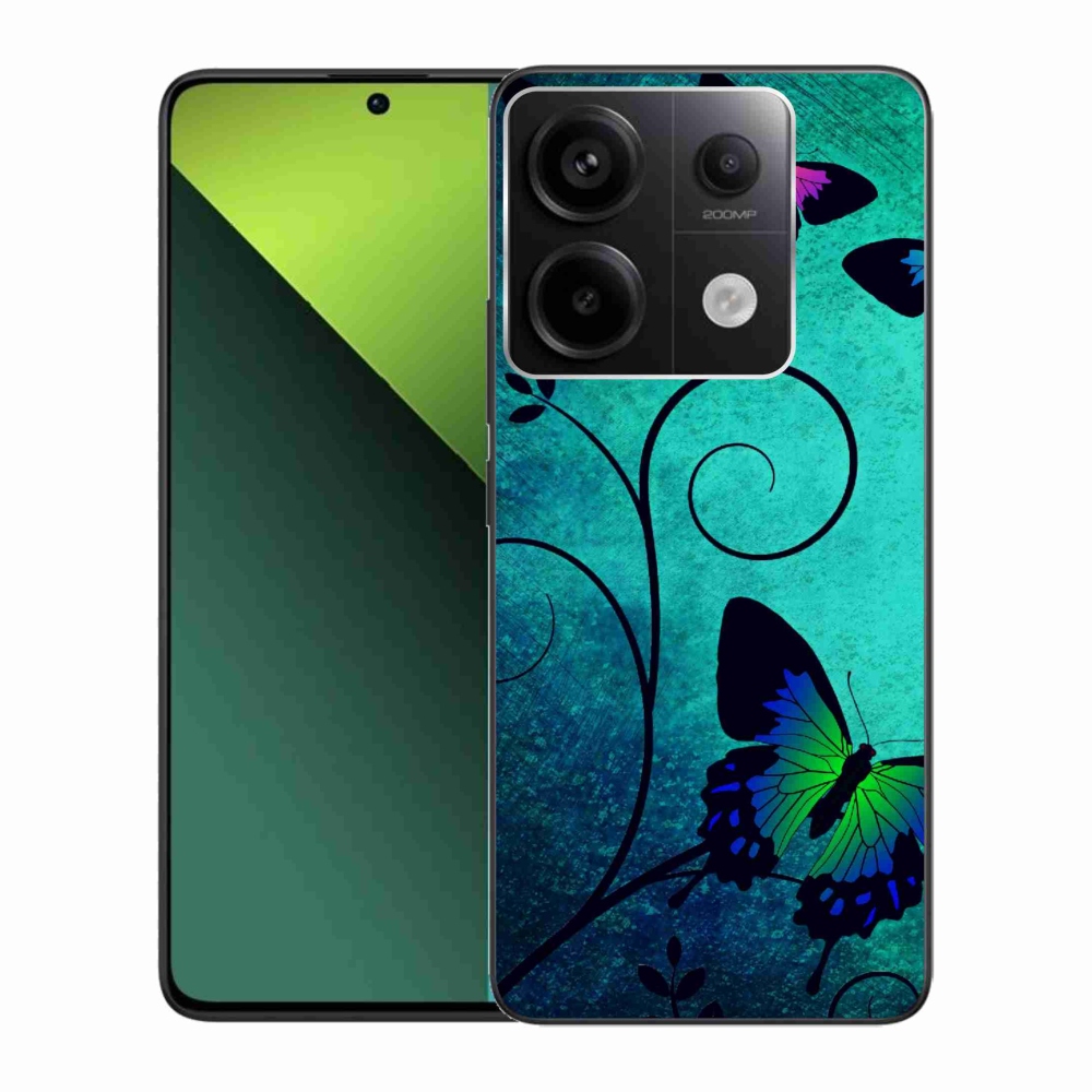 Gelový kryt mmCase na Xiaomi Redmi Note 13 Pro 5G/Poco X6 5G - barevní motýli