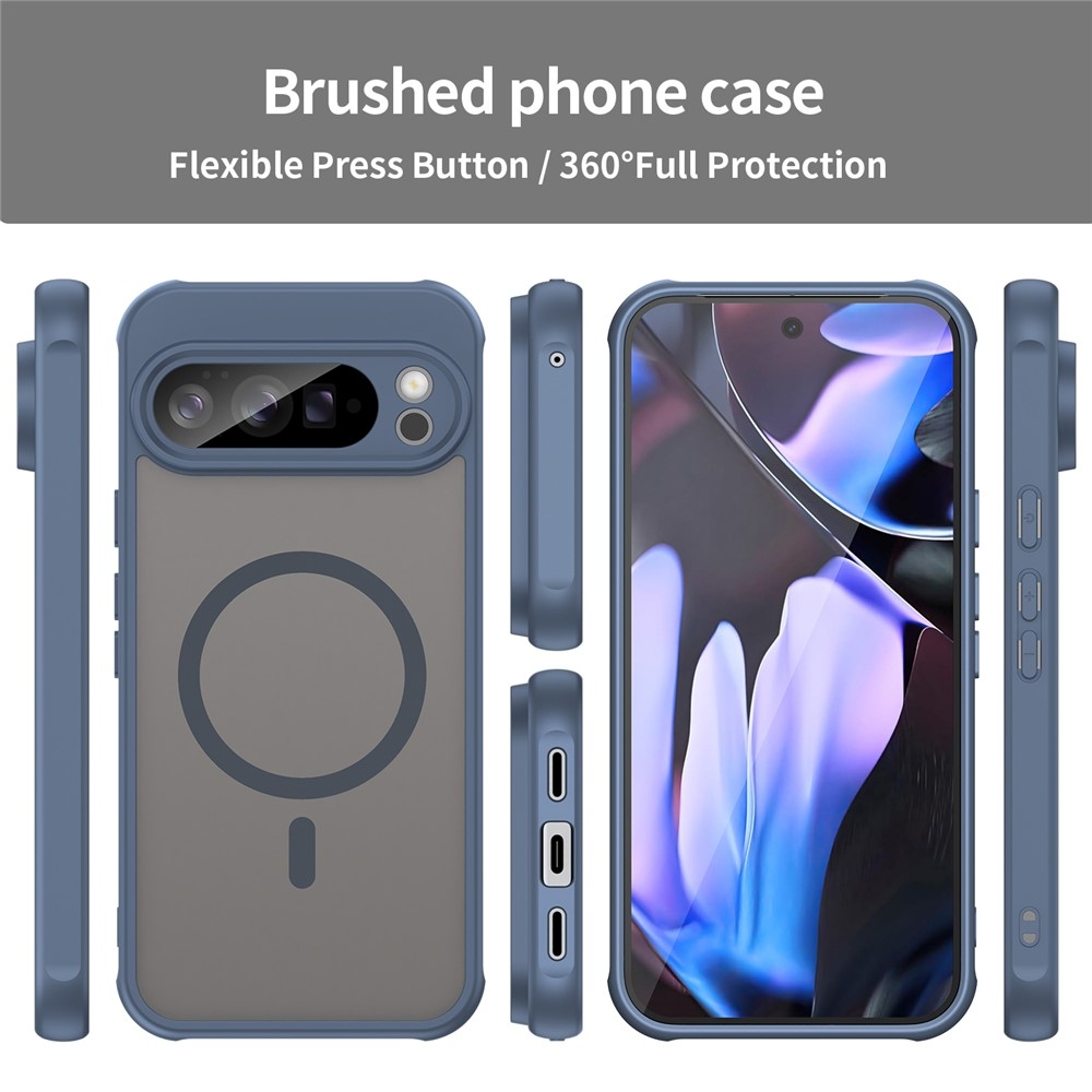 Case matný gelový obal s MagSafe na Google Pixel 10 Pro XL - modrý
