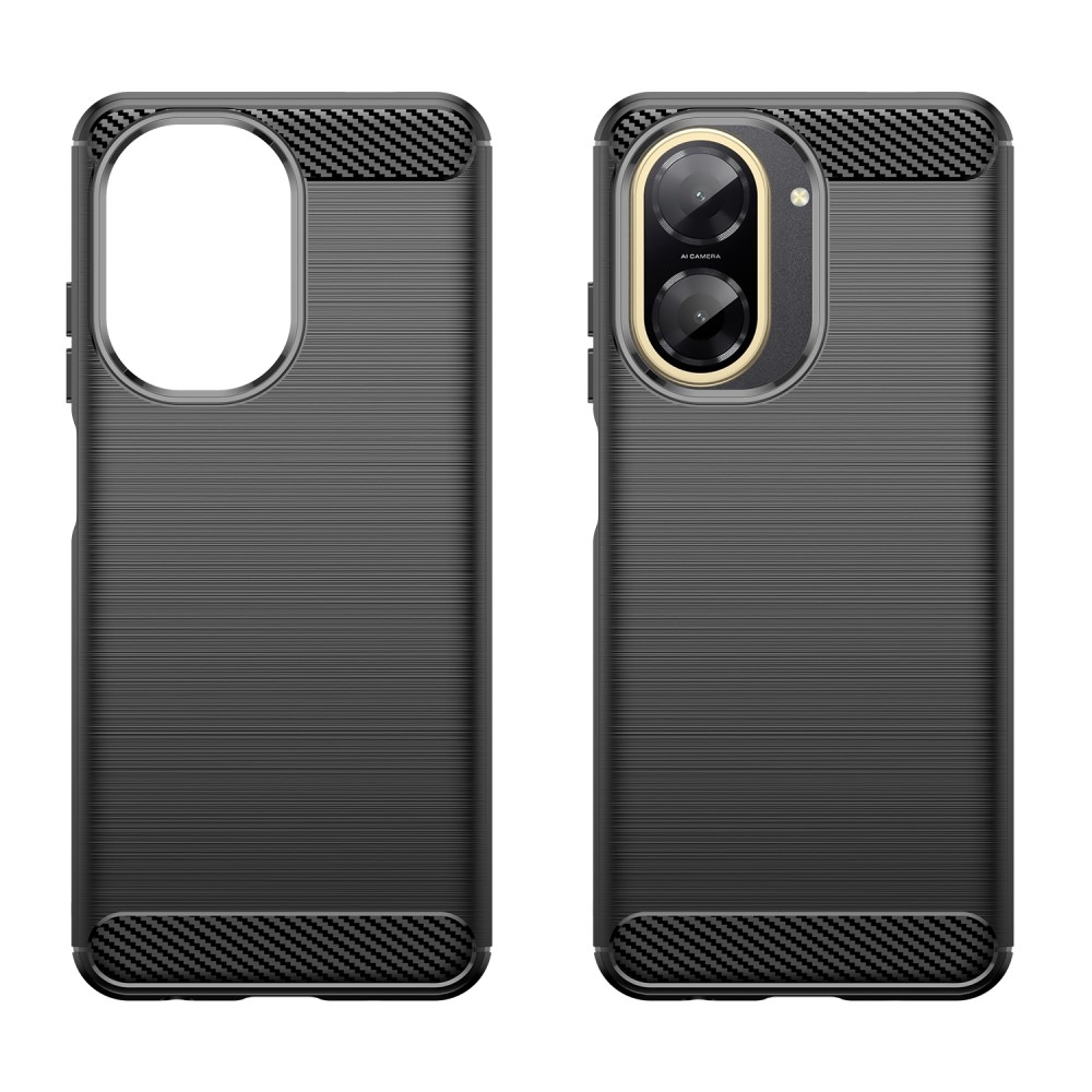 Carbon odolný gelový obal na Xiaomi Redmi A5 (173.45x79.35x8.45mm) - černý