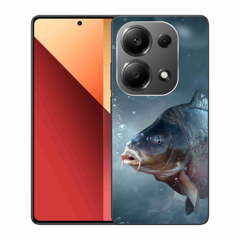 Gelový kryt mmCase na Xiaomi Redmi Note 13 Pro 4G/Poco M6 Pro - kapr a bublinky