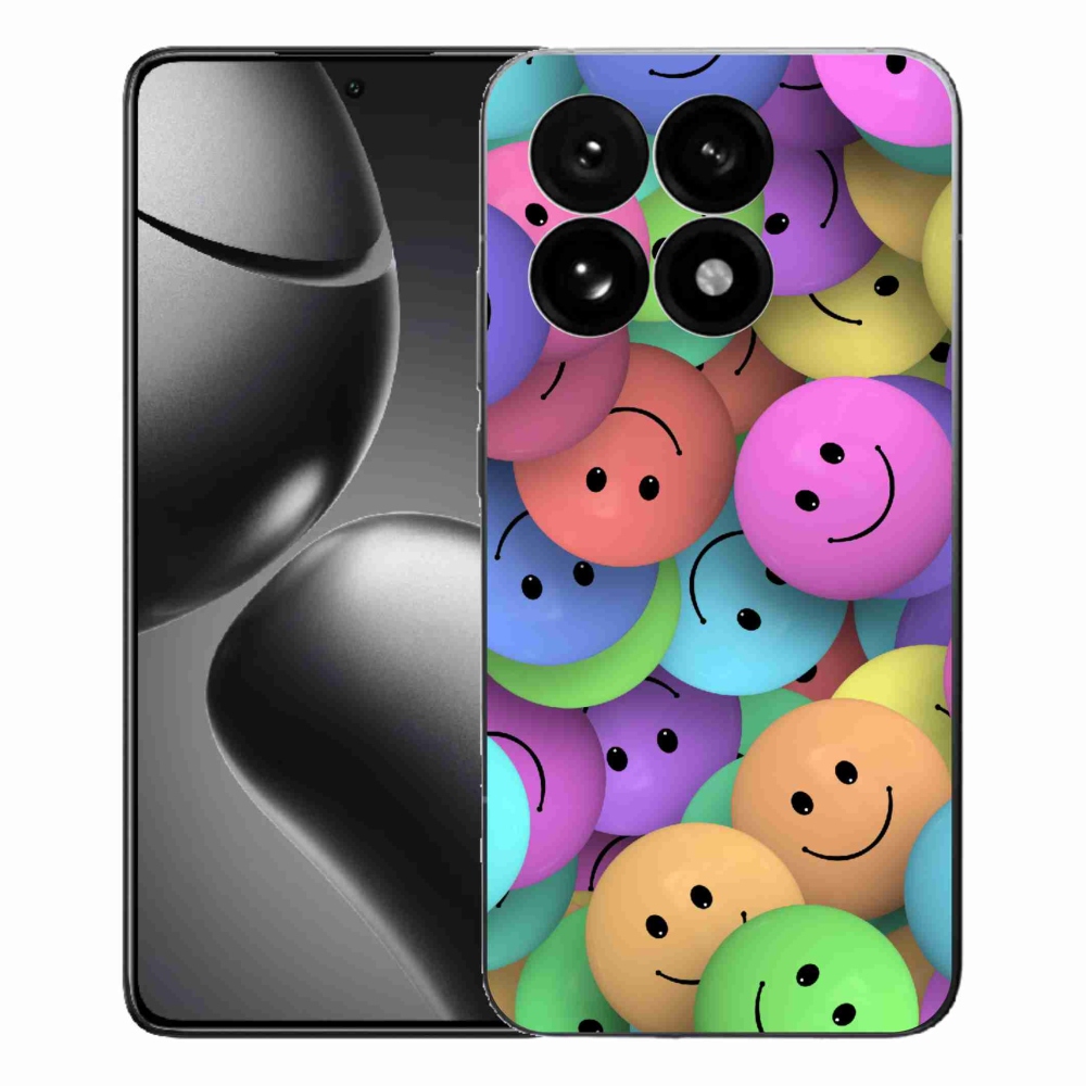 Gelový kryt mmCase na Xiaomi 15T - barevní smajlíci
