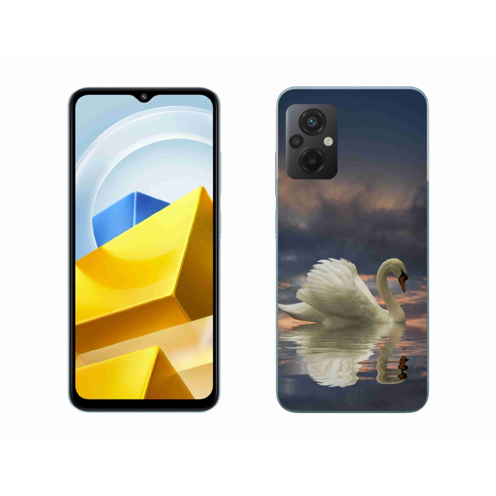Gelový kryt mmCase na Xiaomi Poco M5 4G - labuť