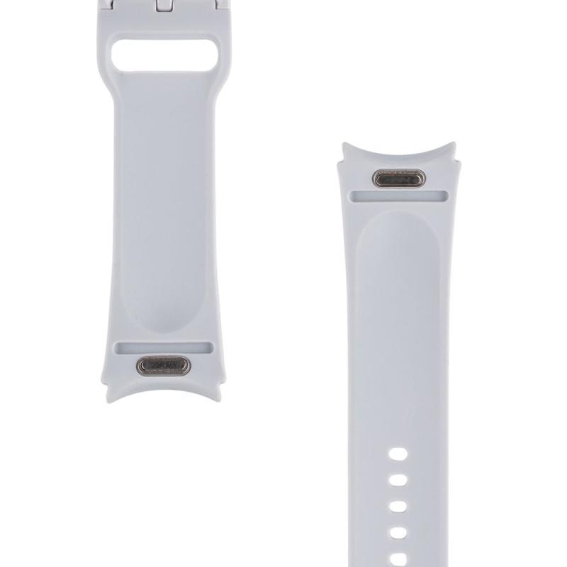 Tactical 853 Silikonový Řemínek Quick Release pro Samsung Galaxy Watch 6/7 44mm Silver