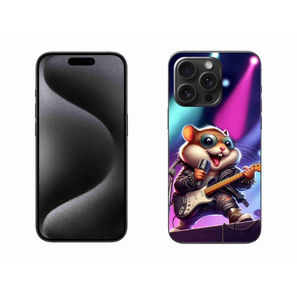 Gelový kryt mmCase na iPhone 15 Pro Max - křeček rocker