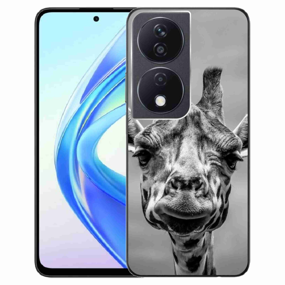 Gelový kryt mmCase na Honor X7b/Honor 90 Smart - černobílá žirafa