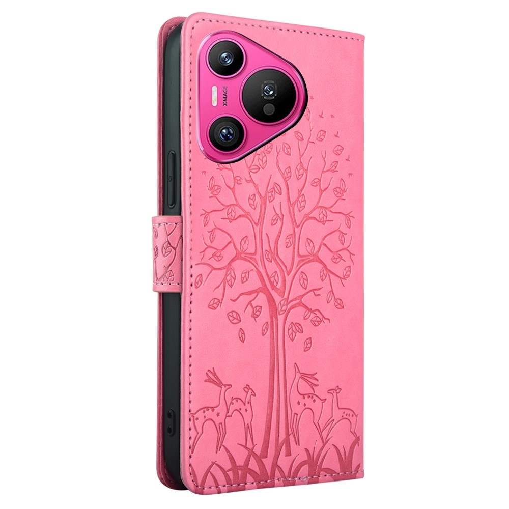 Tree knížkové pouzdro na Huawei Pura 70 - růžové