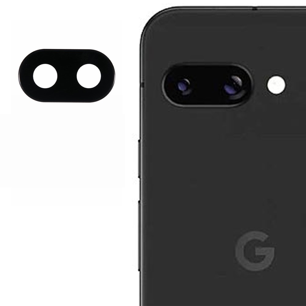 Sklo čočky fotoaparátu na Google Pixel 9a - černé