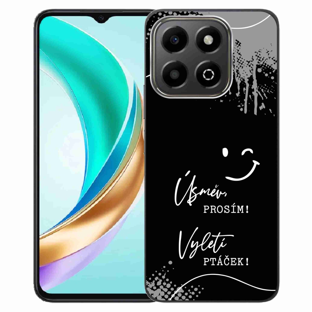 Gelový kryt mmCase na Honor X6b - vtipný text 4 černé pozadí
