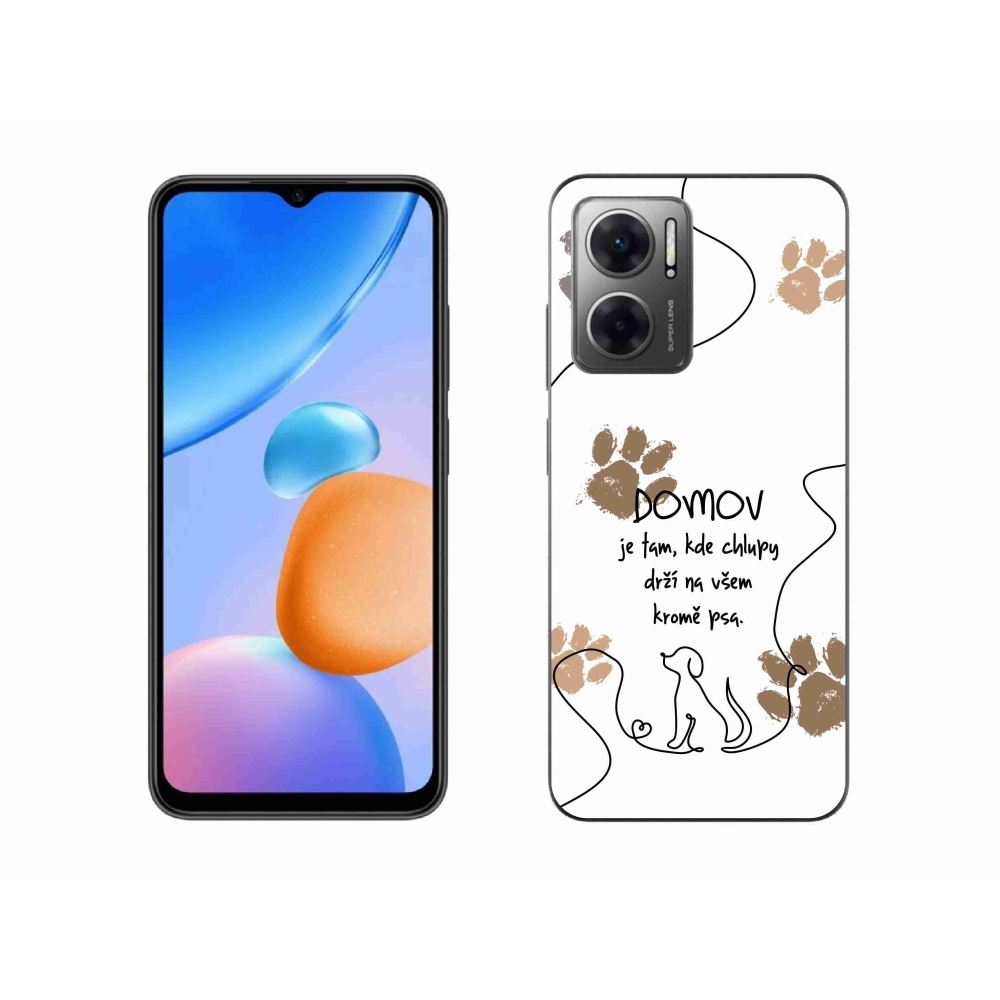Gelový kryt mmCase na Xiaomi Redmi 10 5G - psí motiv bílé pozadí