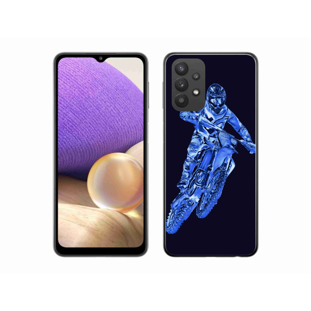 Gelový kryt mmCase na Samsung Galaxy A32 5G - motocross 1