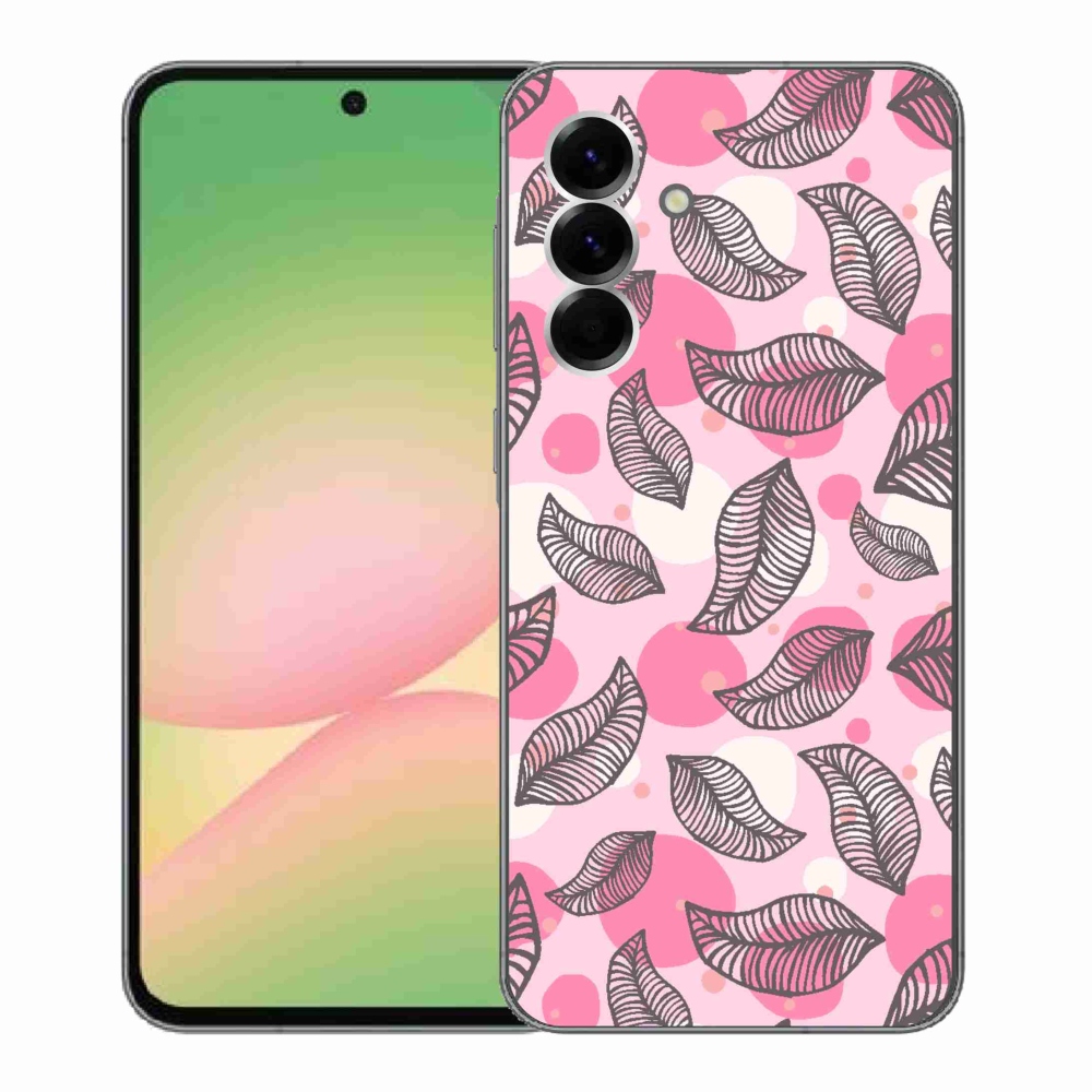 Gelový kryt mmCase na Samsung Galaxy A56 5G - kreslené padající listy