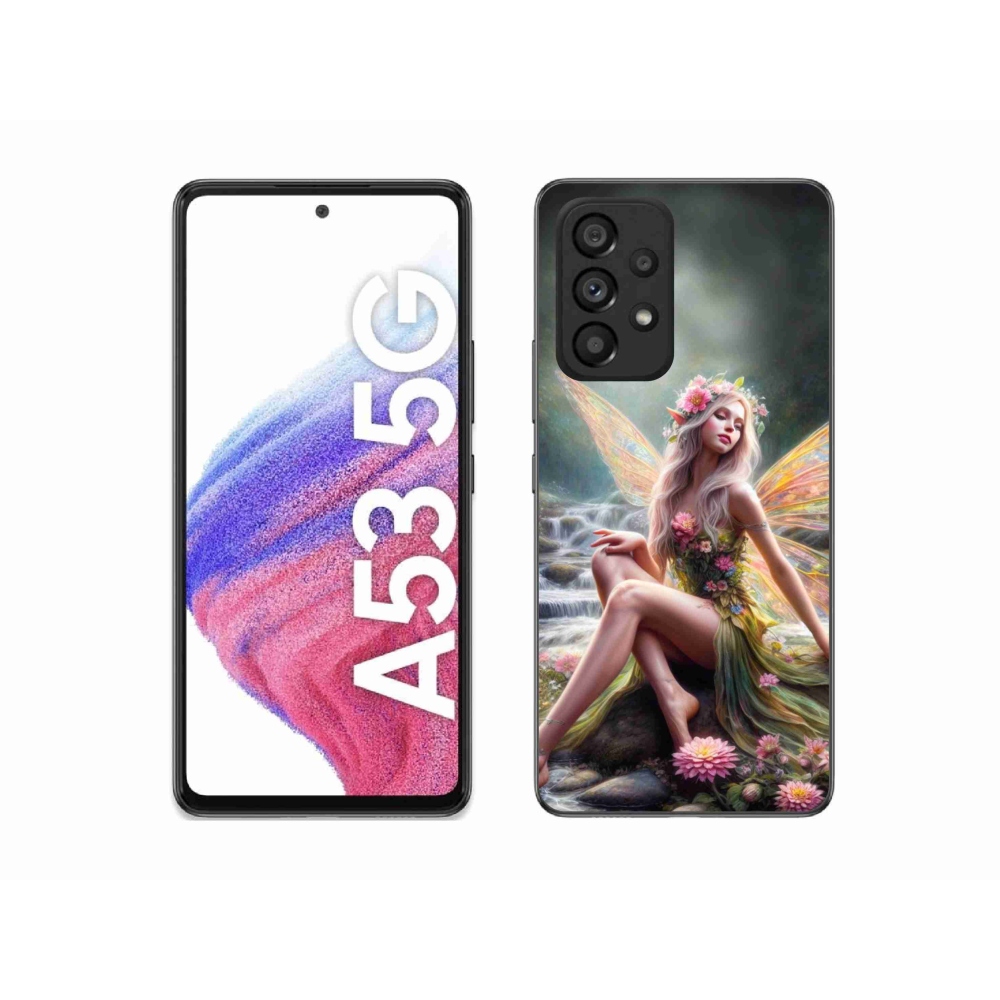 Gelový kryt mmCase na Samsung Galaxy A53 5G - motýlí žena 1