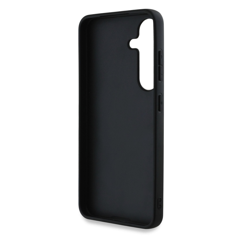 Guess PU Grained 4G Metal Logo Zadní Kryt pro Samsung Galaxy S25+ Pink