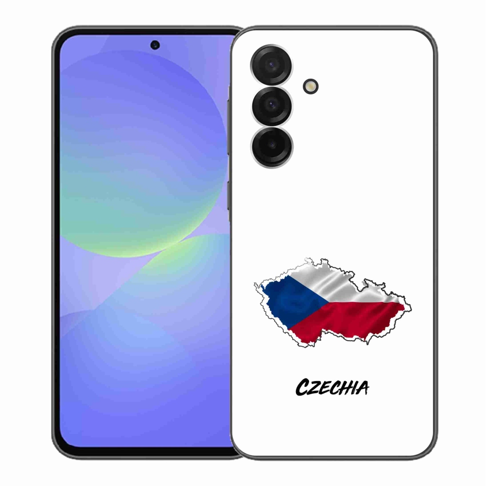 Gelový kryt mmCase na Samsung Galaxy A36 5G - Czechia bílé pozadí