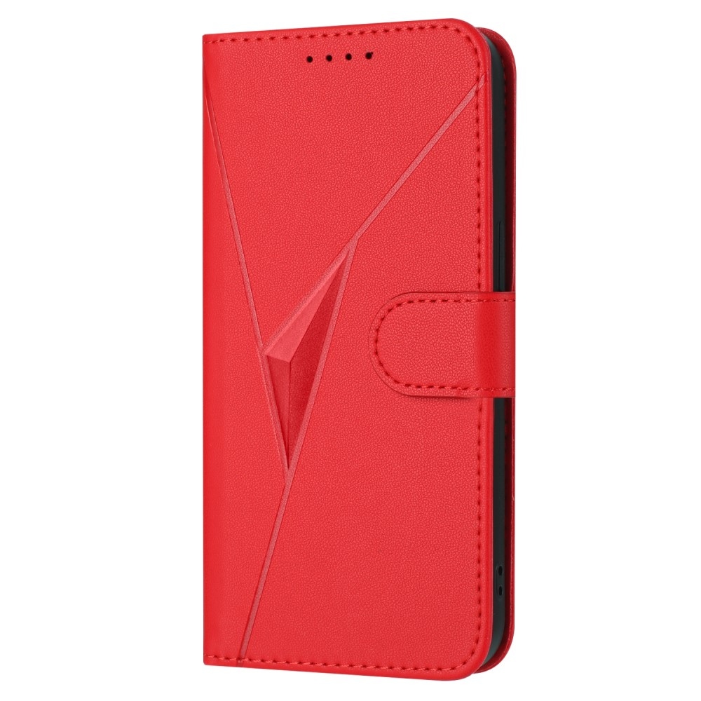 Triangles knížkové pouzdro na Vivo V50 Lite 4G/5G - červené