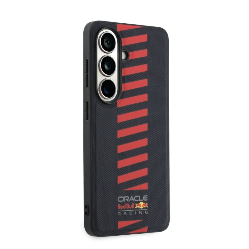 Red Bull PU Leather Meshed Powerbar Magnetic Zadní Kryt pro Samsung Galaxy S26 Navy