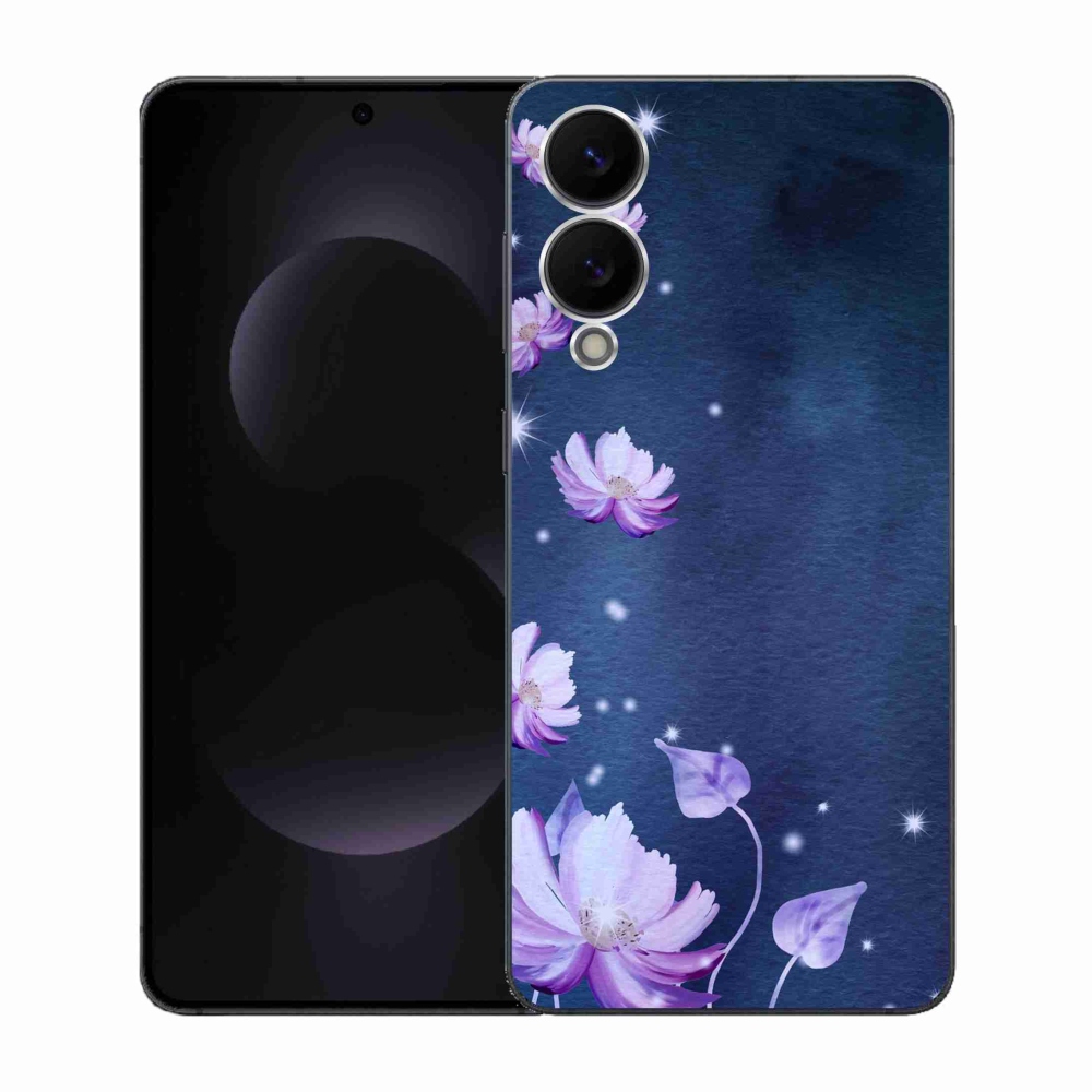 Gelový kryt mmCase na Samsung Galaxy S25 Edge - padající květy