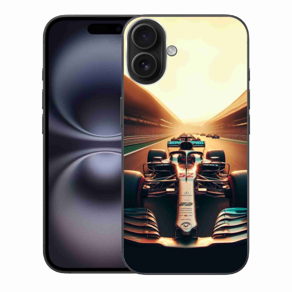 Gelový kryt mmCase na iPhone 16 Plus - formule 1
