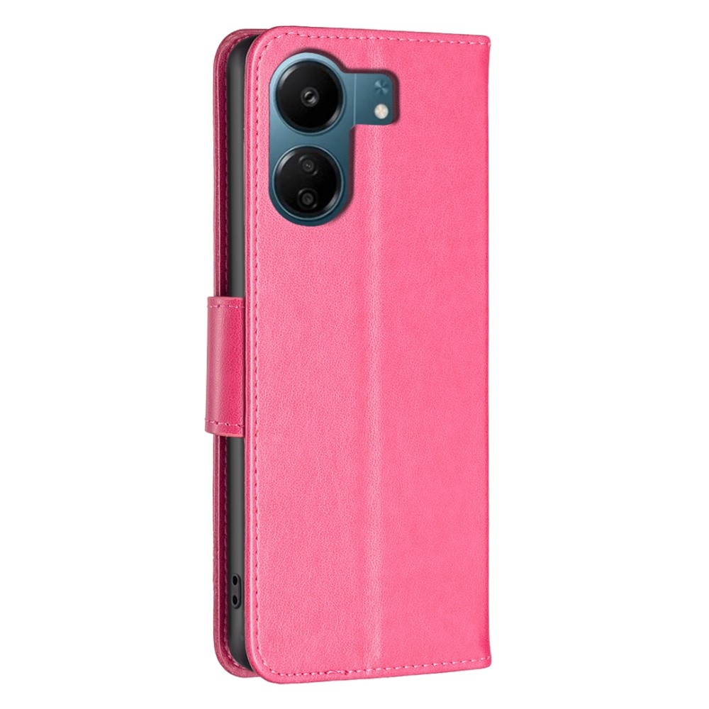 Butterfly knížkové pouzdro na Xiaomi Poco C65/Redmi 13C 4G/5G - rose