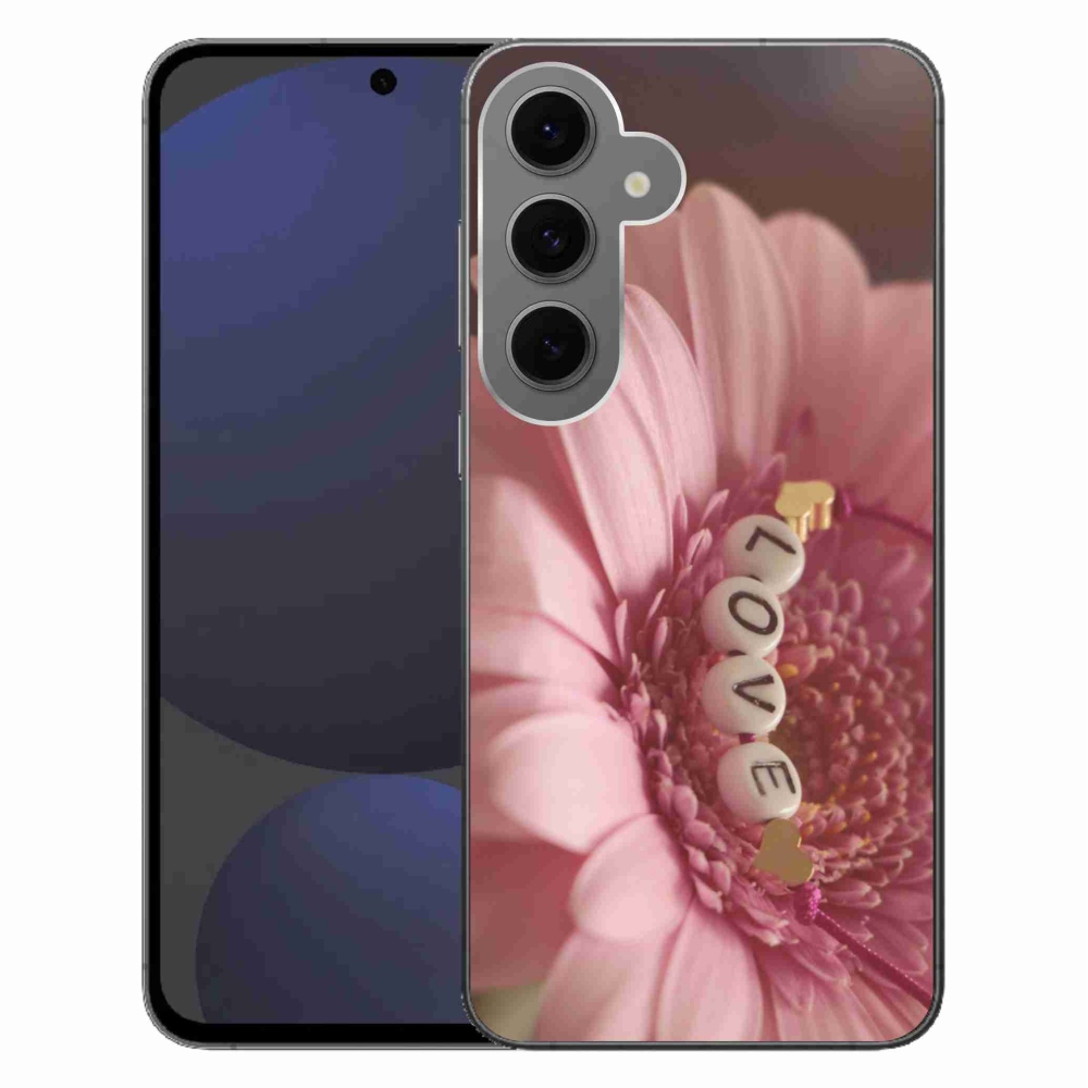 Gelový kryt mmCase na Samsung Galaxy S24 FE - přívěsek love