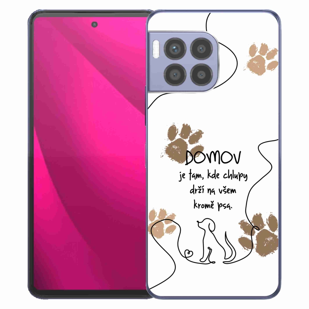 Gelový kryt mmCase na T-Mobile T Phone 2 Pro - psí motiv bílé pozadí