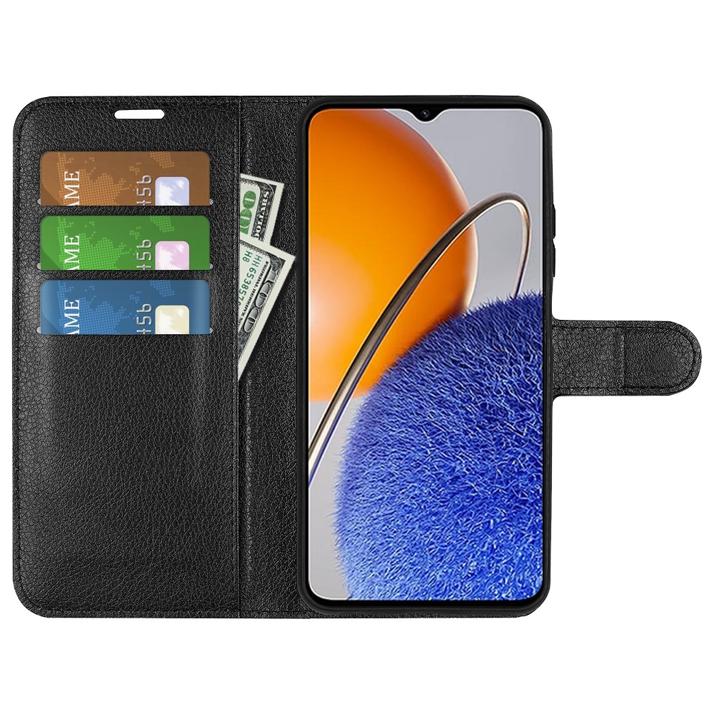 Litchi knížkové pouzdro na Huawei Nova Y61 - černé