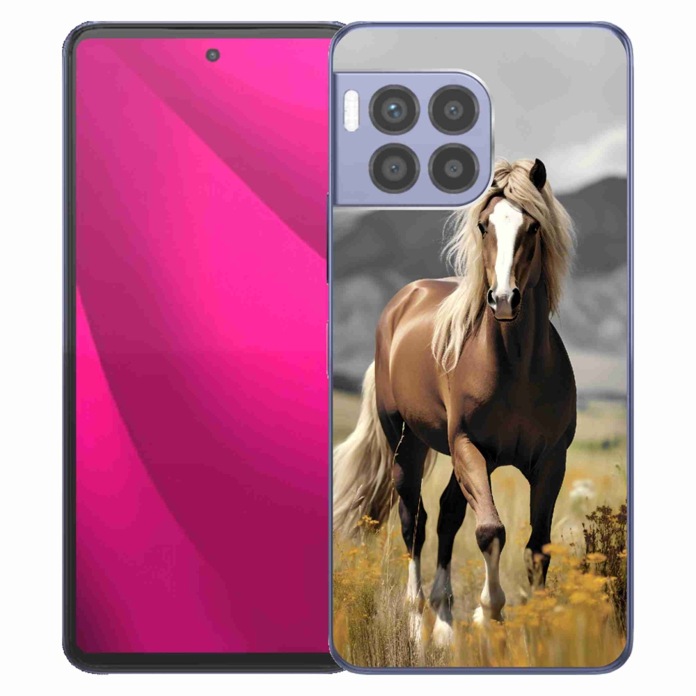 Gelový kryt mmCase na T-Mobile T Phone 2 Pro - hnědý kůň 1