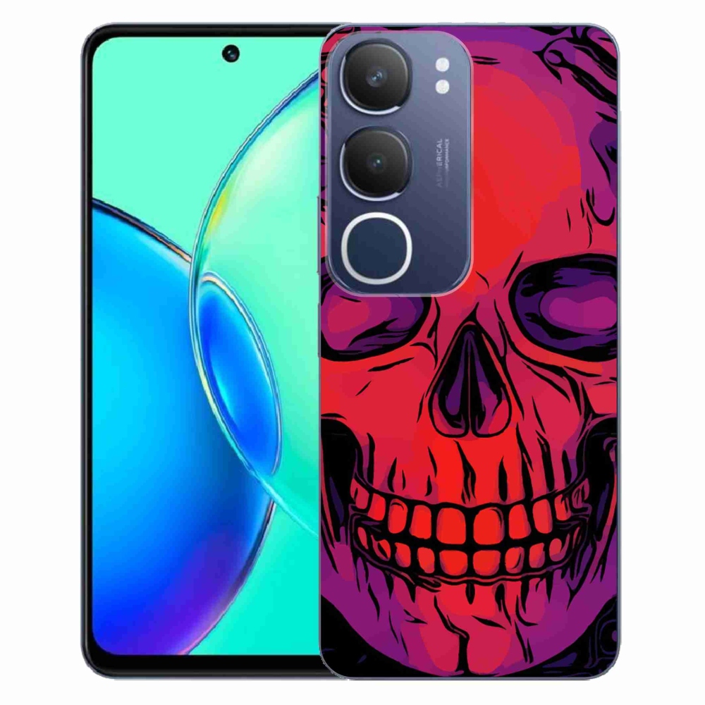 Gelový kryt mmCase na Vivo Y19s - lebka
