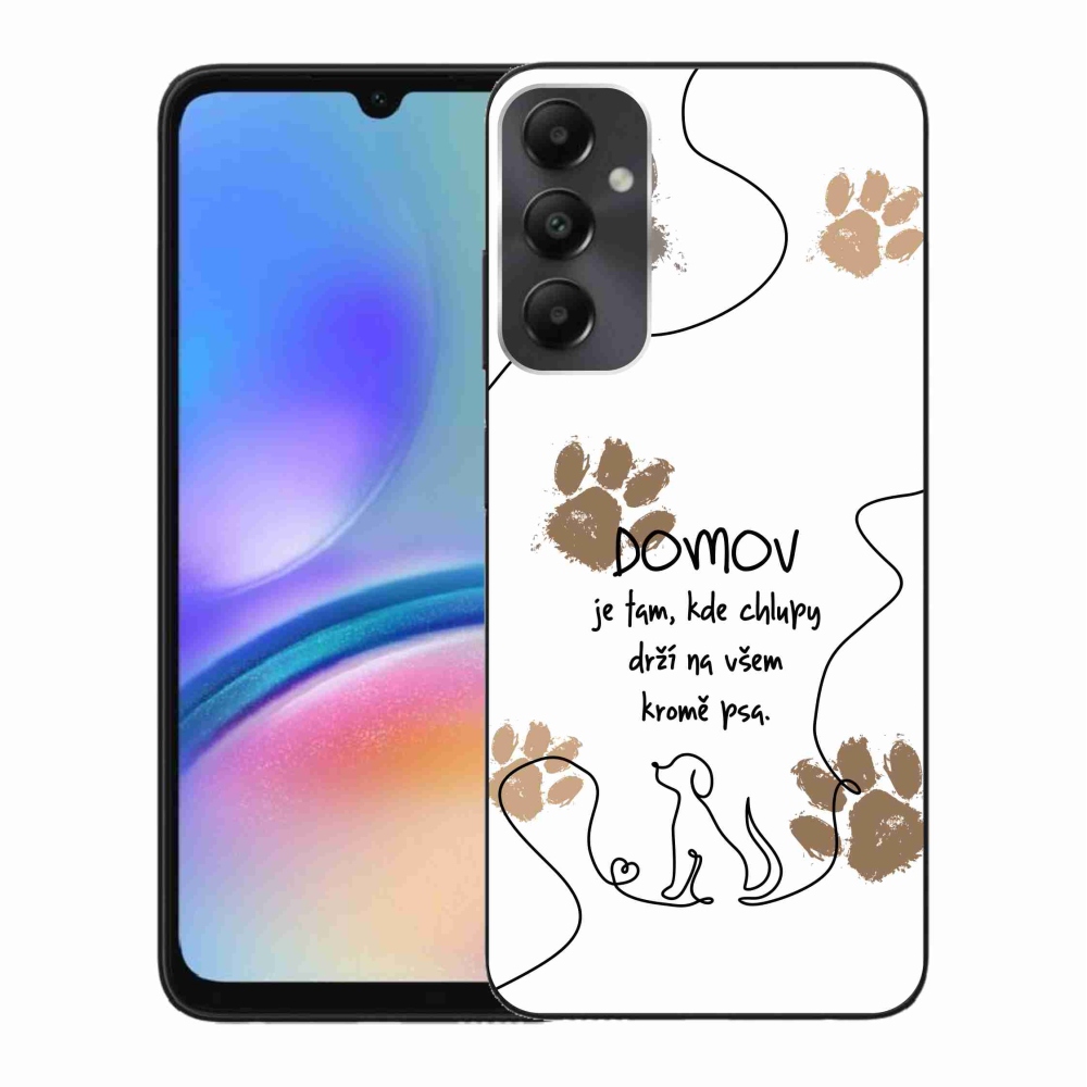 Gelový kryt mmCase na Samsung Galaxy A05s - psí motiv bílé pozadí