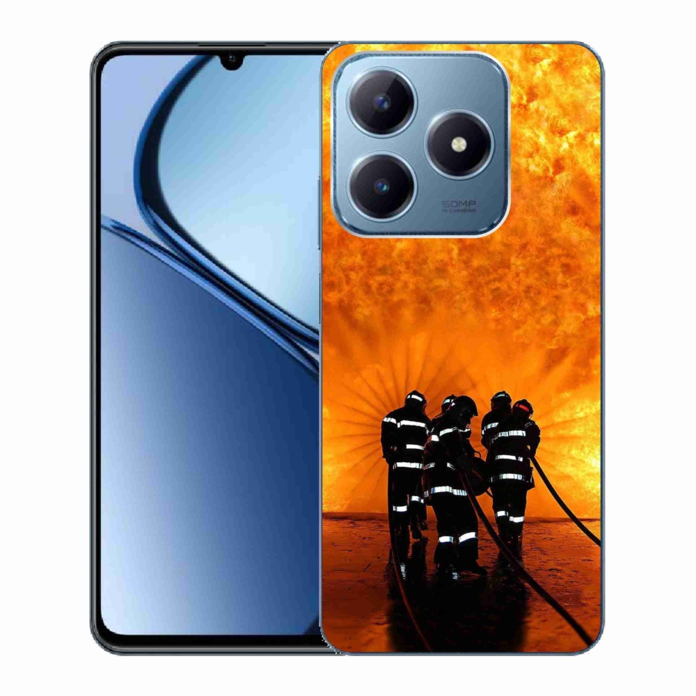 Gelový kryt mmCase na Realme C63 - požár