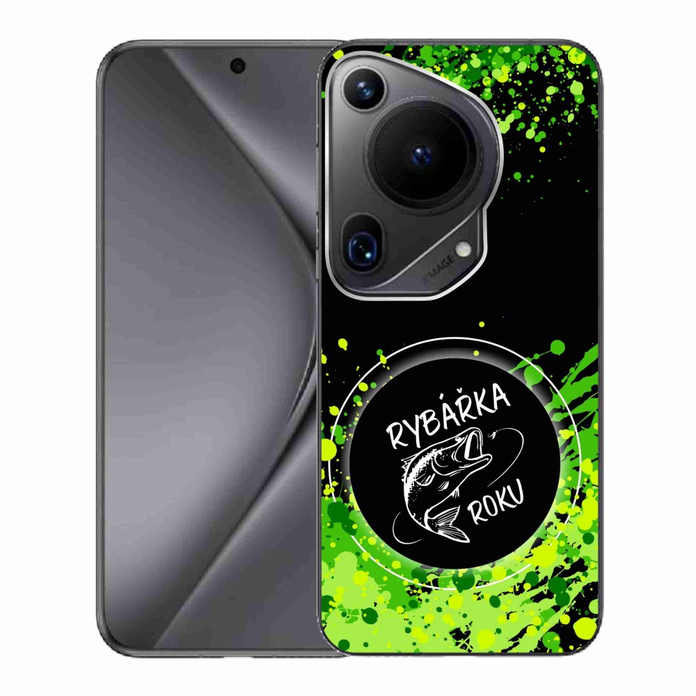 Gelový kryt mmCase na Huawei Pura 70 Ultra - rybářka roku černé pozadí