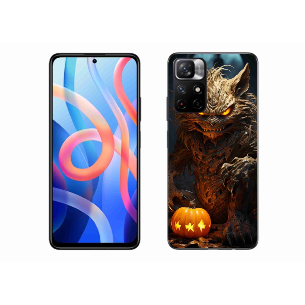 Gelový kryt mmCase na Xiaomi Redmi Note 11S 5G - halloweenská příšera