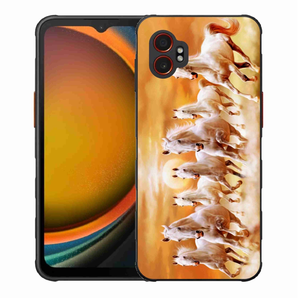 Gelový kryt mmCase na Samsung Galaxy Xcover 7 Pro - koně 2
