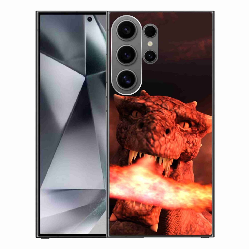 Gelový kryt mmCase na Samsung Galaxy S24 Ultra - drak