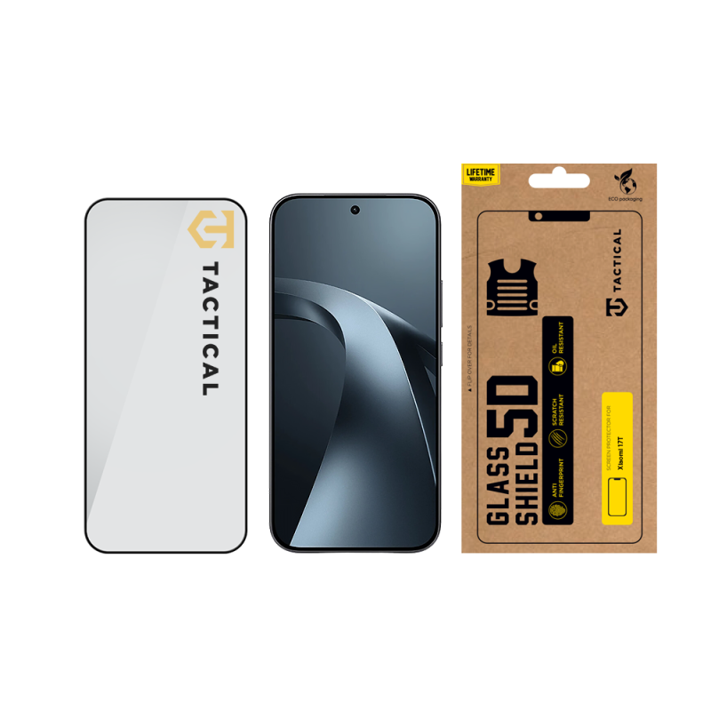 Tactical Glass Shield 5D sklo pro Xiaomi 17T Black 