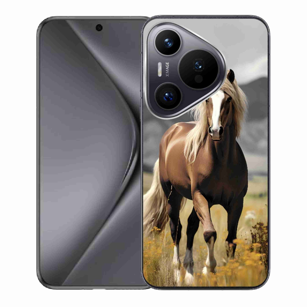 Gelový kryt mmCase na Huawei Pura 70 - hnědý kůň 1