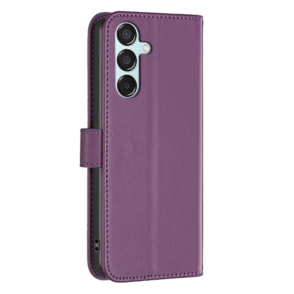 BNF knížkové pouzdro na Samsung Galaxy M15 5G - tmavěfialové