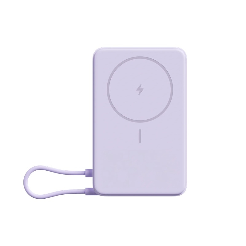 Xiaomi Magnetická Powerbanka 33W 10000mAh s Integrovaným USB-C Kabelem a Stojánkem Purple